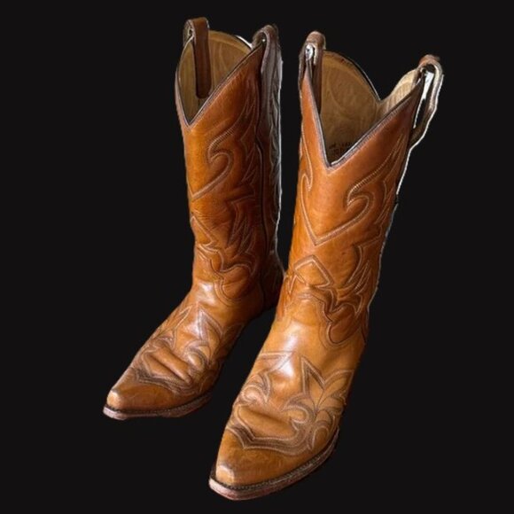 Corral Classic  Leather  cowboy boots  Snip Toe - Picture 1 of 7